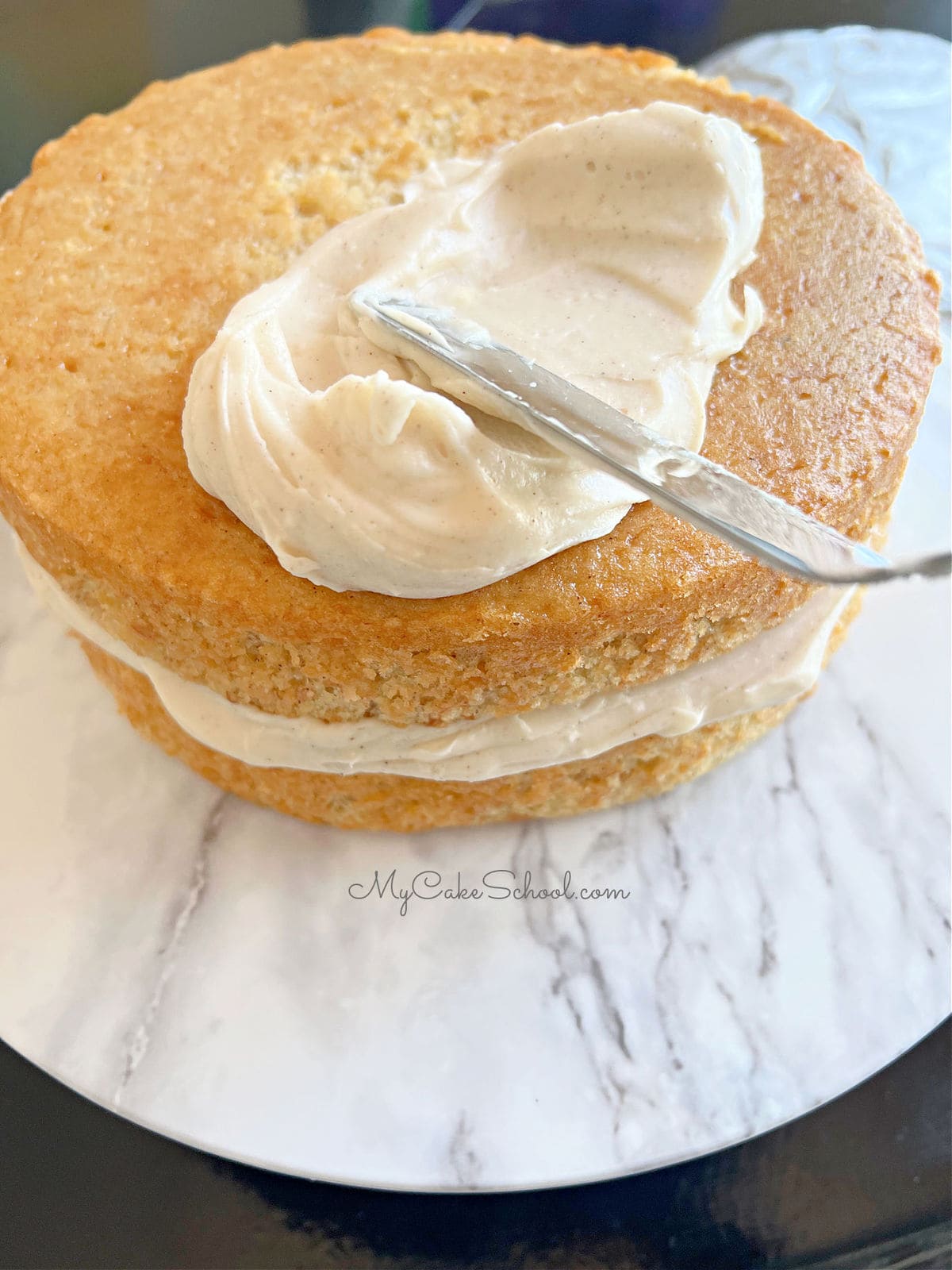 Banana Layer Cake- A Doctored Cake Mix Recipe