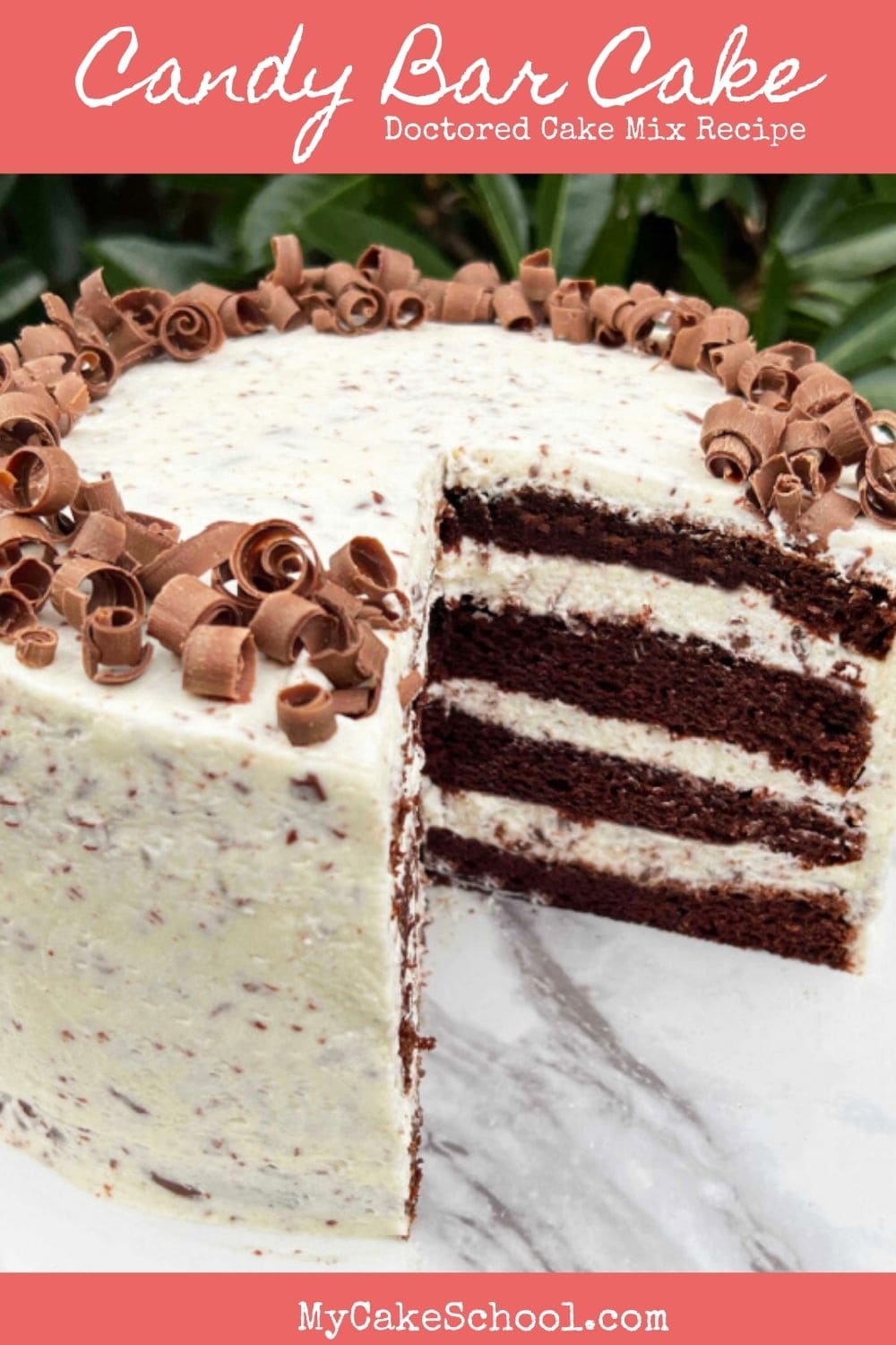 Delicious Candy Bar Cake