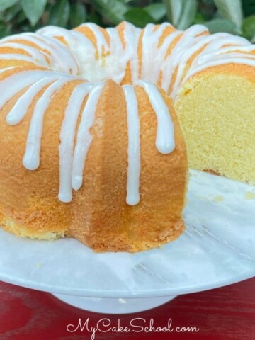 Champagne Pound Cake- So moist, tender, and flavorful!
