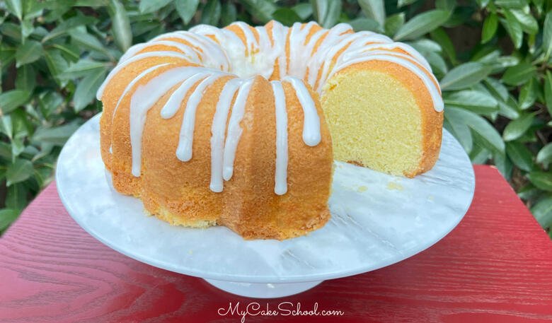 Champagne Pound Cake- So moist, tender, and flavorful!