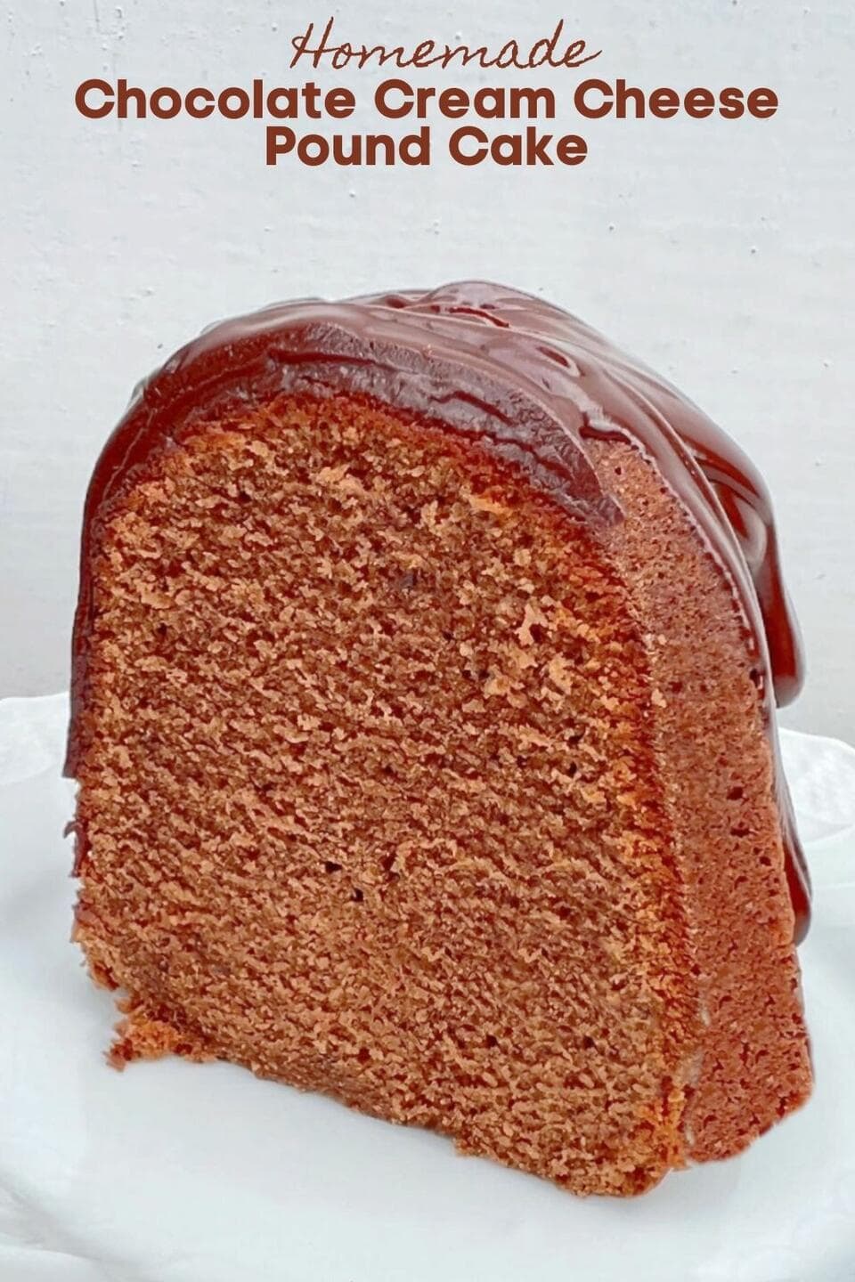 Chocolate Cream Cheese Pound Cake My Cake School