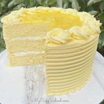 Lemon Velvet Cake Recipe