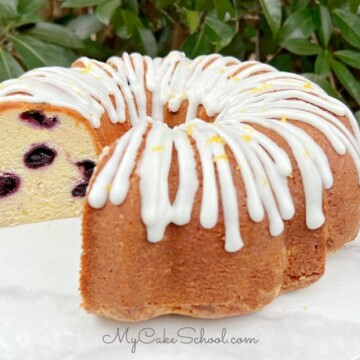 Lemon Blueberry Sour Cream Pound Cake