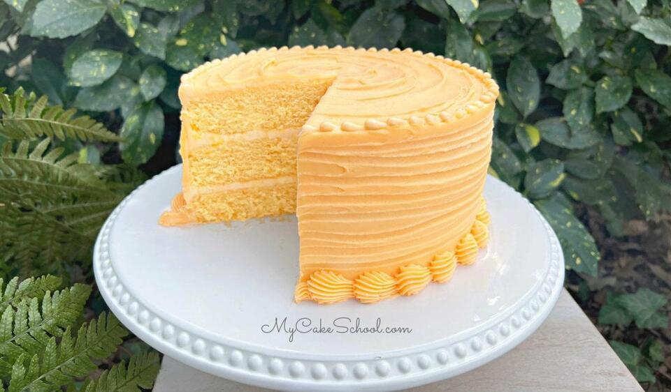 Orange Vanilla Bean Cake My Cake School