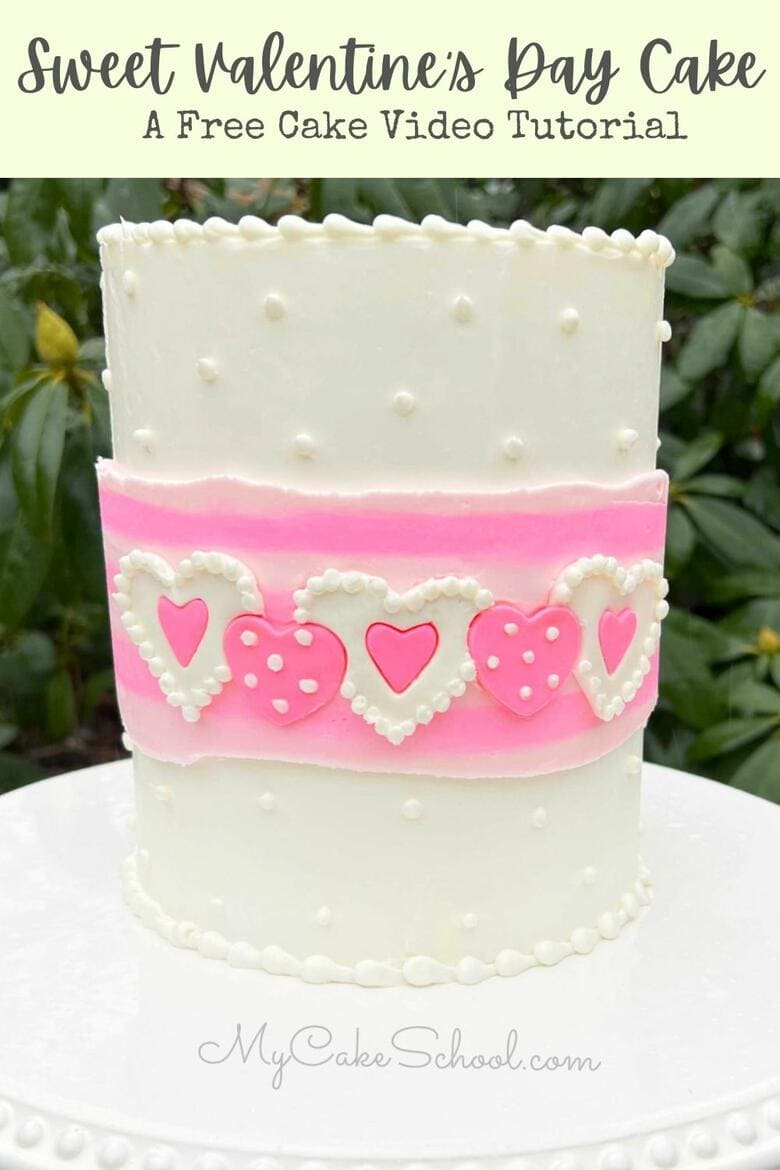 Sweet Valentine's Day Cake Video Tutorial