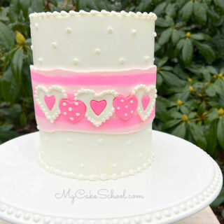 Sweet Valentine's Day Cake- A free video tutorial
