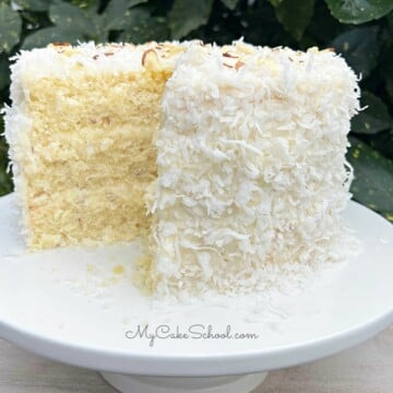Almond Coconut Cake- So moist and flavorful!