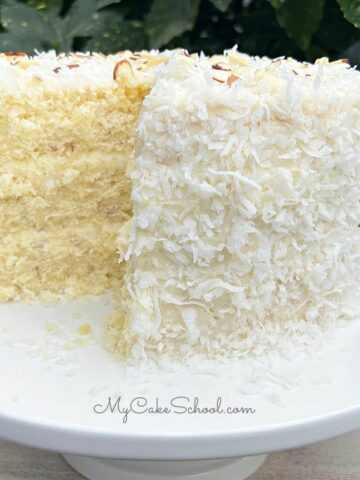 Almond Coconut Cake- So moist and flavorful!