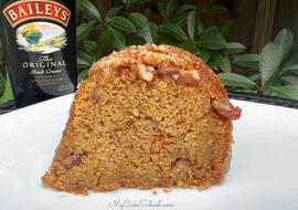 Baileys Toffee Pecan Cake- A Doctored Cake Mix Recipe