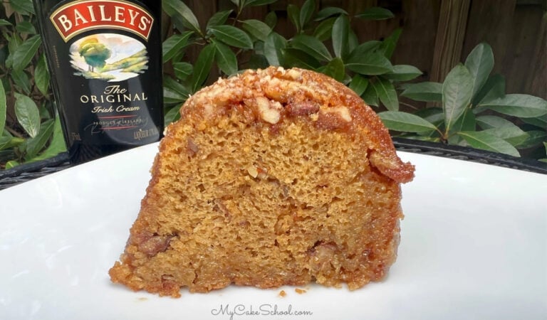 Baileys Toffee Pecan Cake- a Doctored Mix