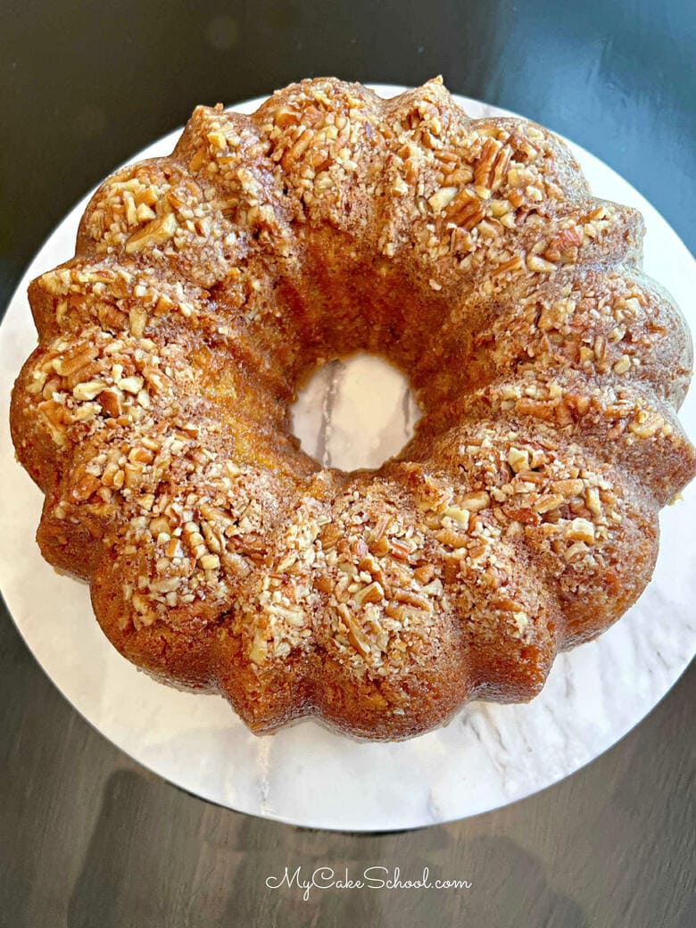 Baileys Toffee Pecan Bundt Cake