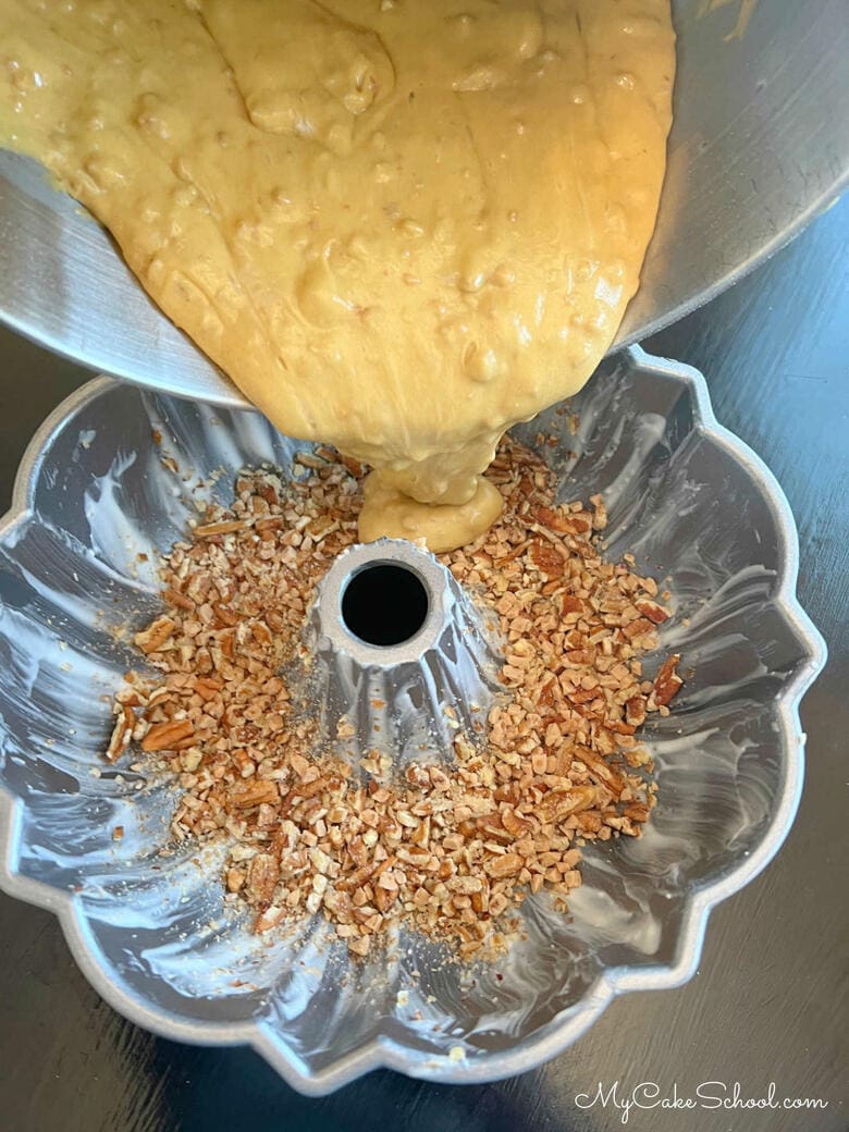 Baileys Toffee Pecan Bundt Cake