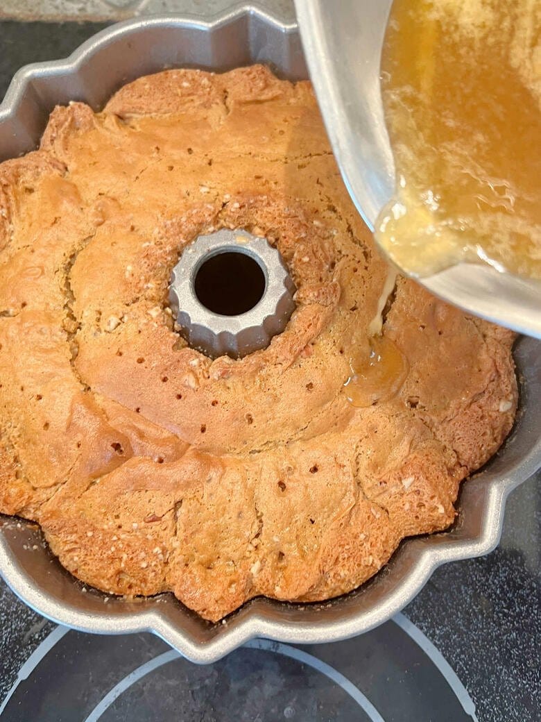 Baileys Toffee Pecan Bundt Cake