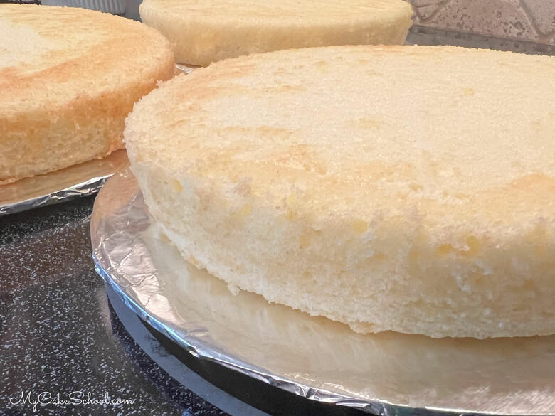 Lemon Pineapple Cake Layers