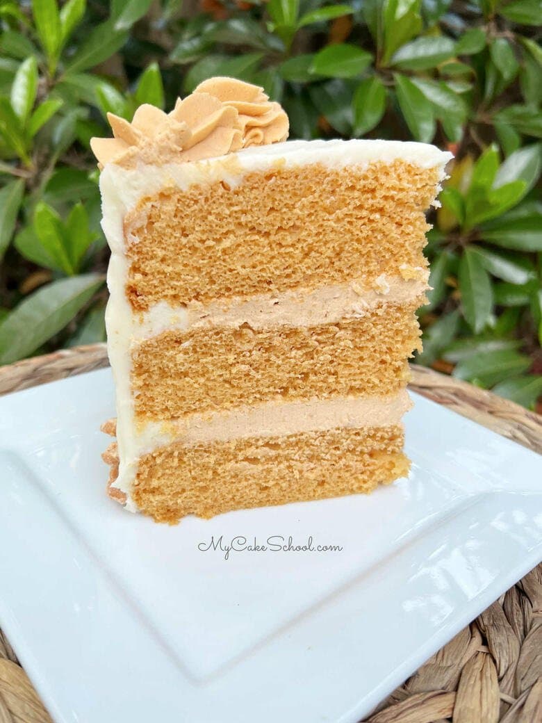 Slice of Butterscotch Cake