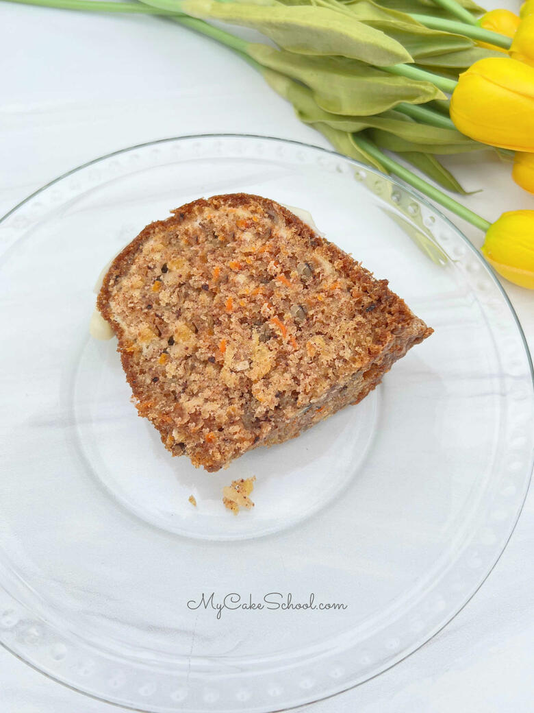 Carrot Bundt Cake Slice