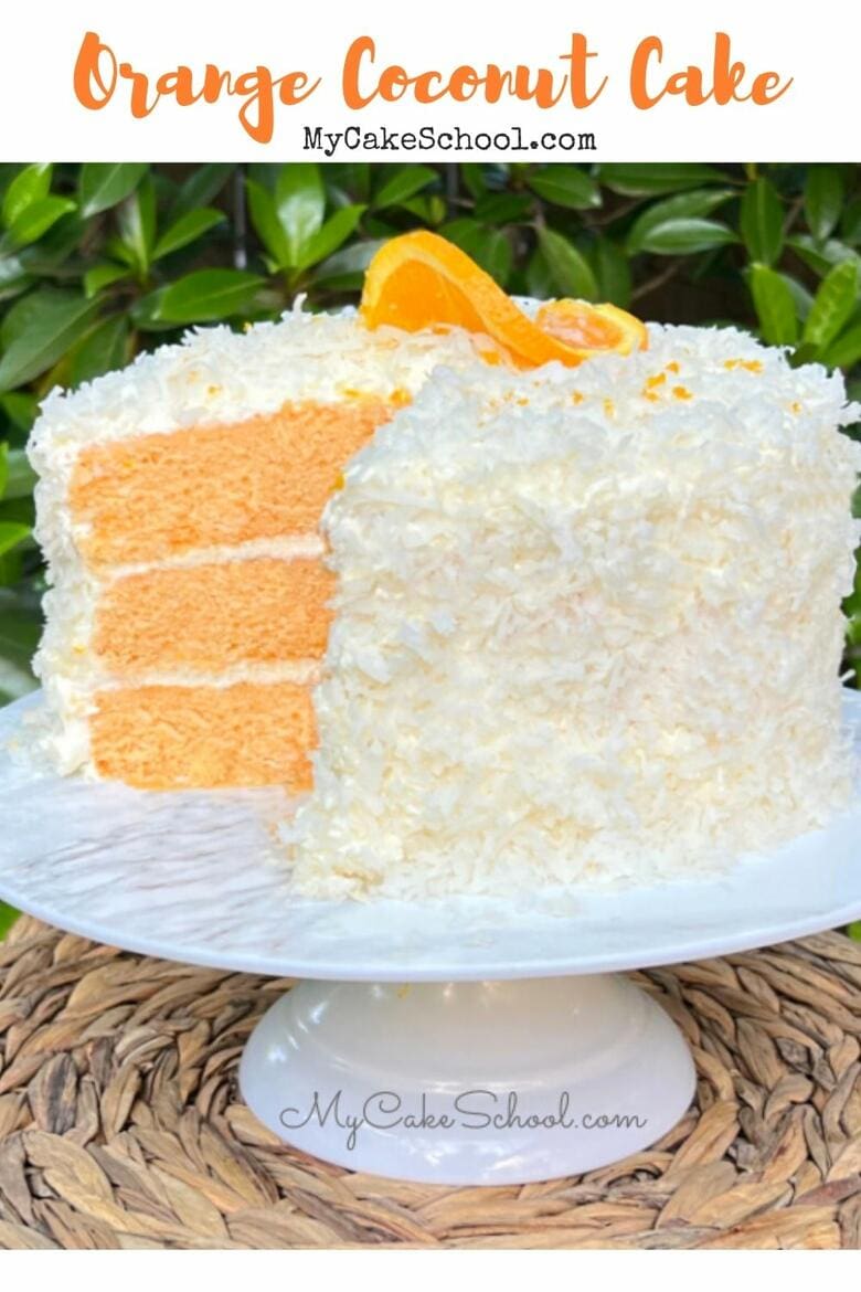 Orange Coconut Cake- So moist and delicious!