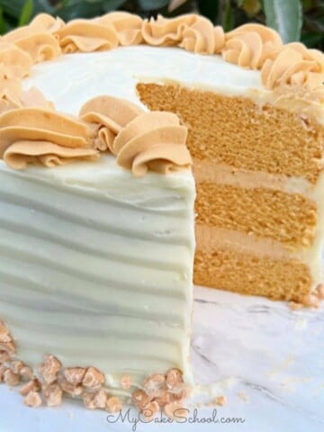 Butterscotch Cake- Doctored Cake Mix Recipe