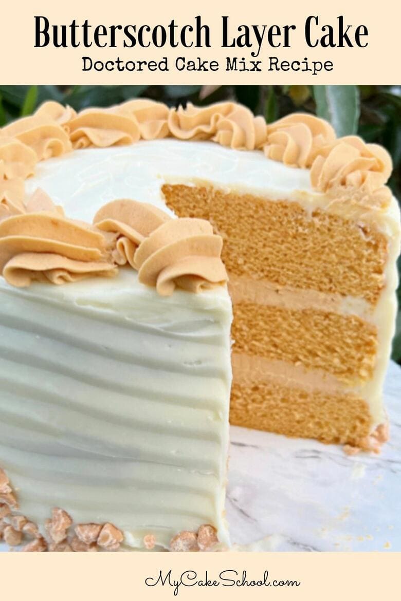 Butterscotch Cake- Doctored Cake Mix