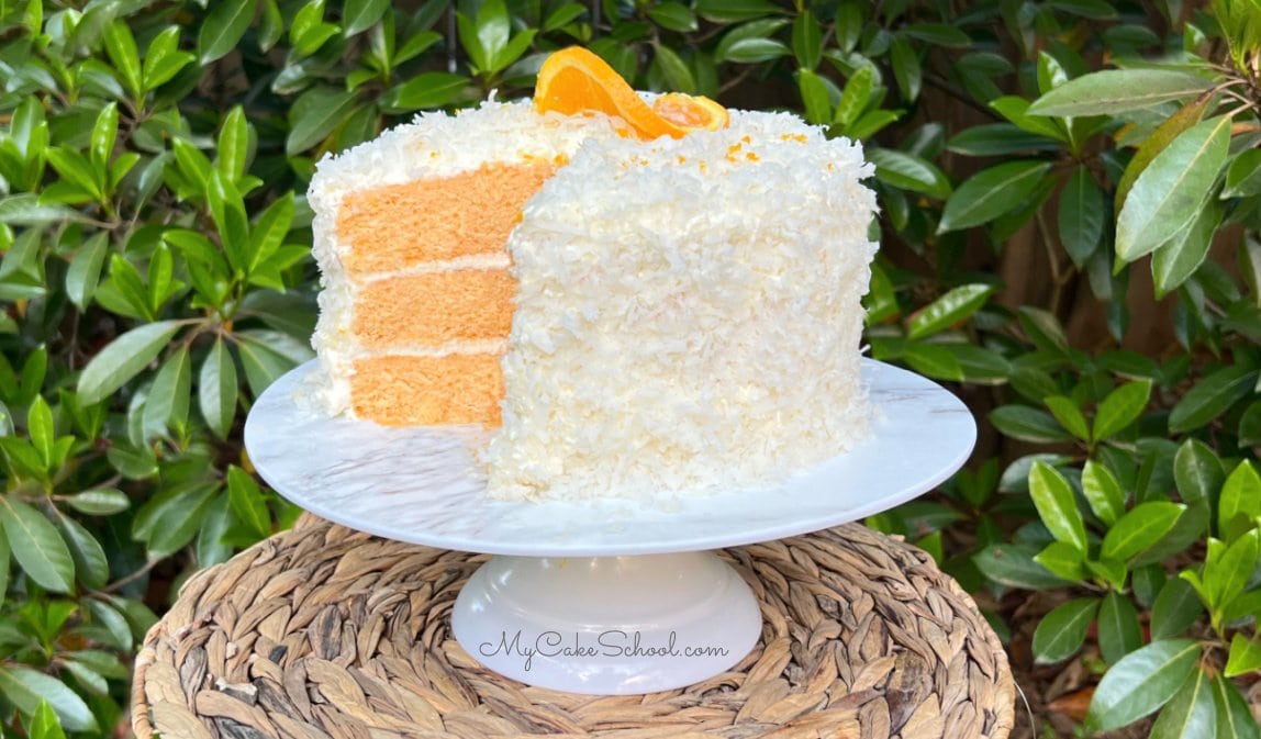 Orange Coconut Cake- So moist and flavorful!