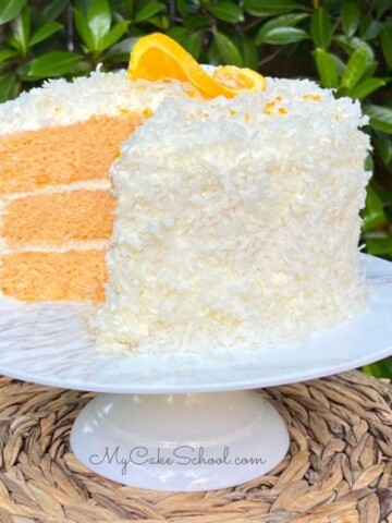 Orange Coconut Cake- So moist and delicious!