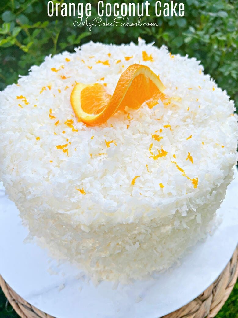 Orange Coconut Cake- So moist and flavorful!