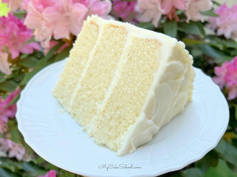 Vanilla Velvet Cake Slice