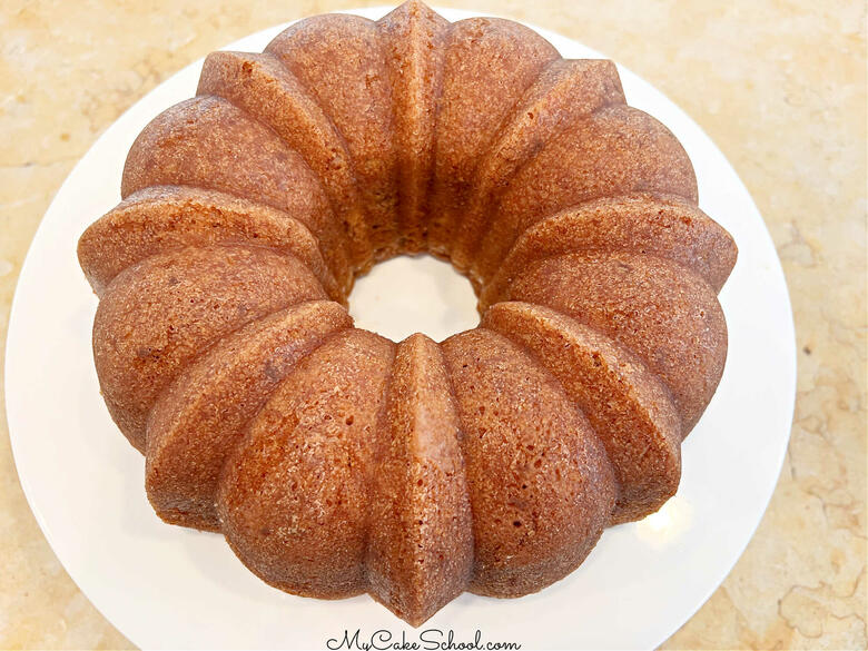 Banana Pecan Caramel Bundt Cake