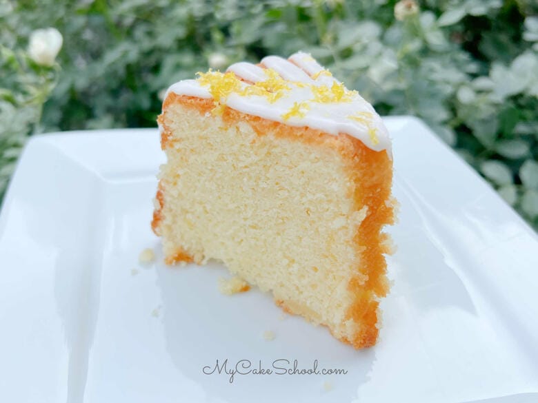 A Slice of Lemon Whipping Cream Pound Cake