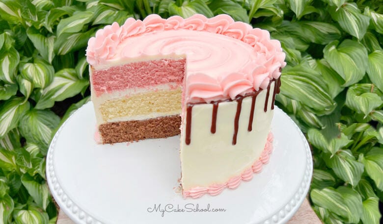 Neapolitan Cake Recipe from Scratch- So moist and flavorful!