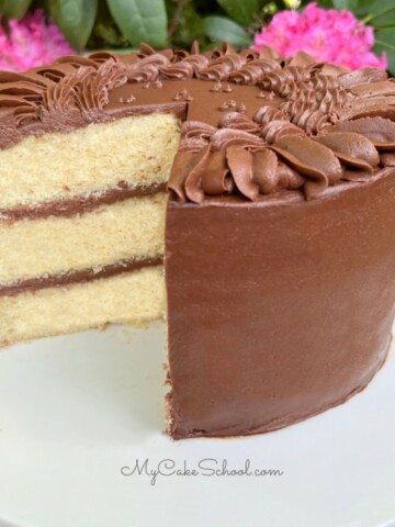 Yellow Birthday Cake