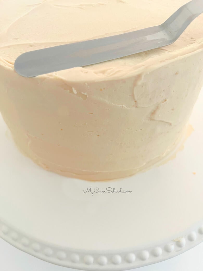 Vanilla Cake with Caramel Buttercream