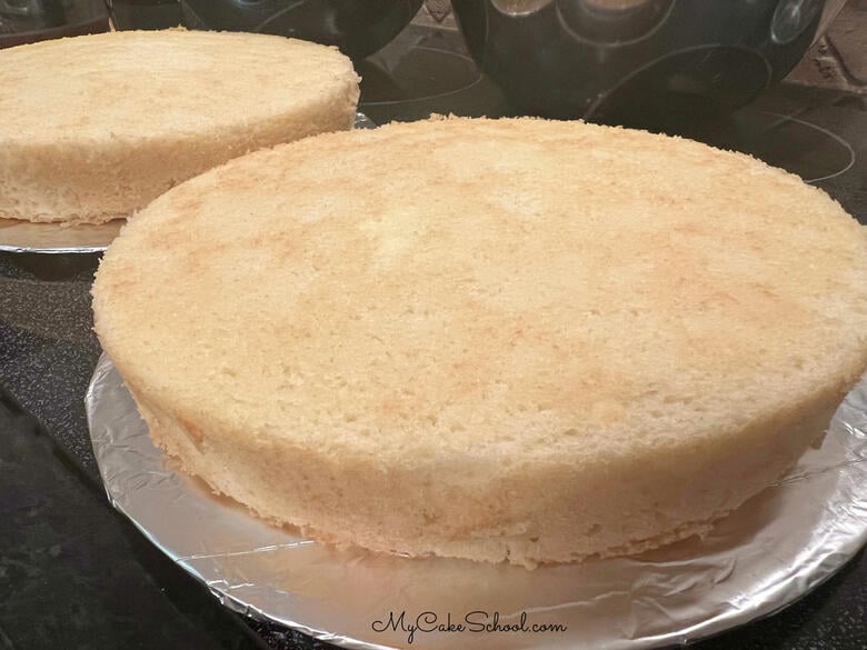 Vanilla Velvet Cake Layers