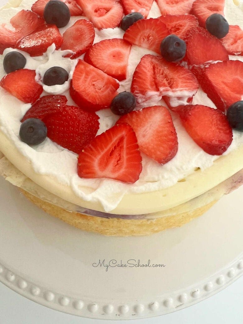 Berry Cheesecake Cake