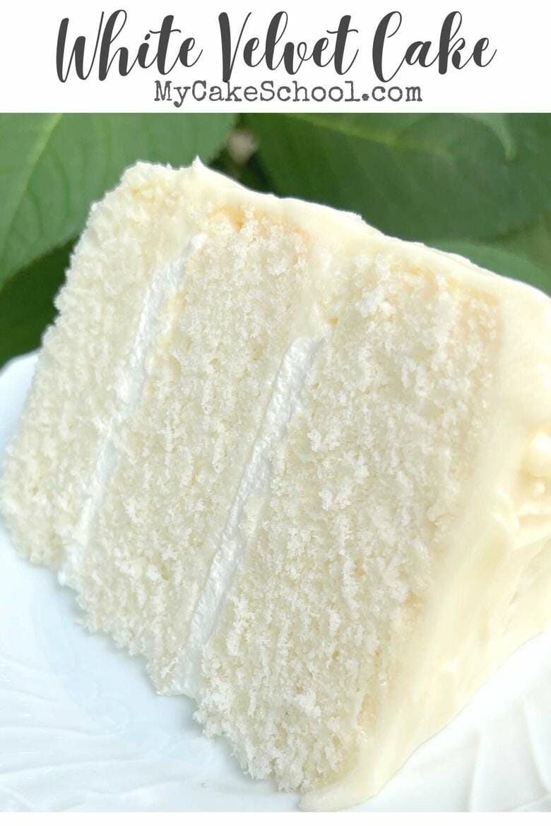 White Velvet Cake Slice