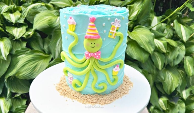 Cute Octopus Birthday Cake