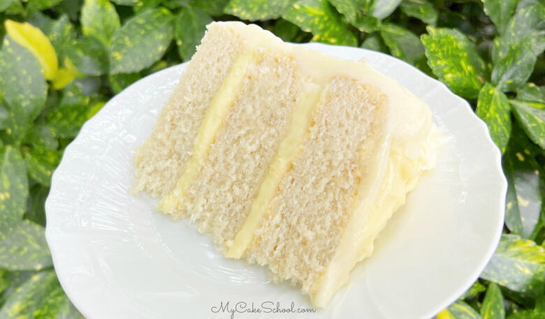 Slice of Banana Cream Cake