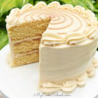 Cinnamon Roll Layer Cake- Doctored Cake Mix