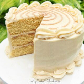 Cinnamon Roll Layer Cake- Doctored Cake Mix