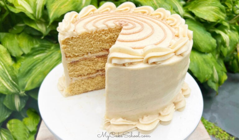 Cinnamon Roll Layer Cake (Cake Mix Recipe)