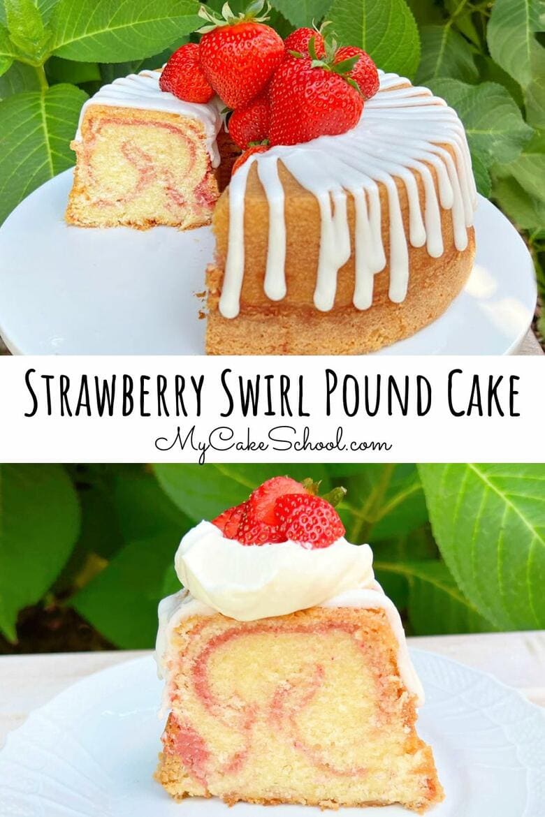 Strawberry Swirl Pound Cake