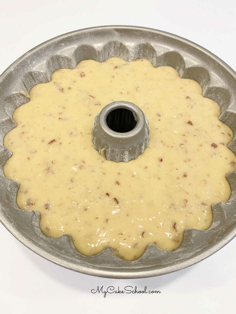 Italian Cream Bundt Cake Batter