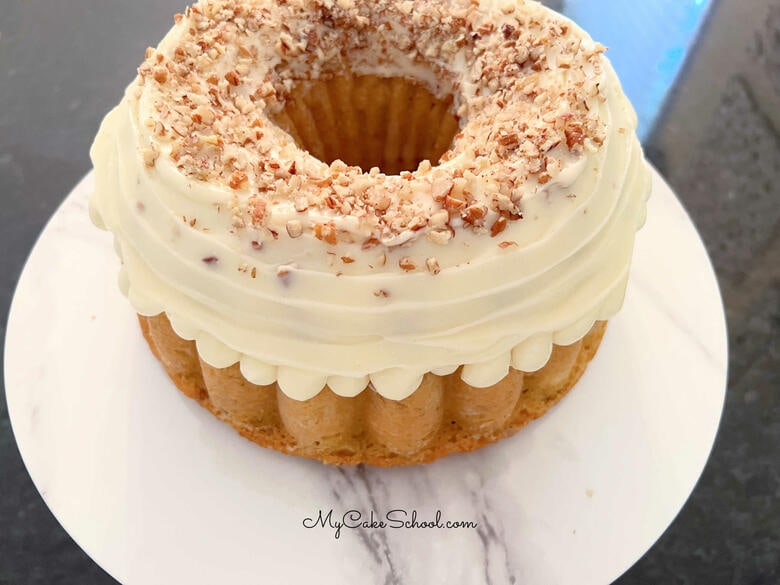 Italian Cream Bundt Cake- Decorated