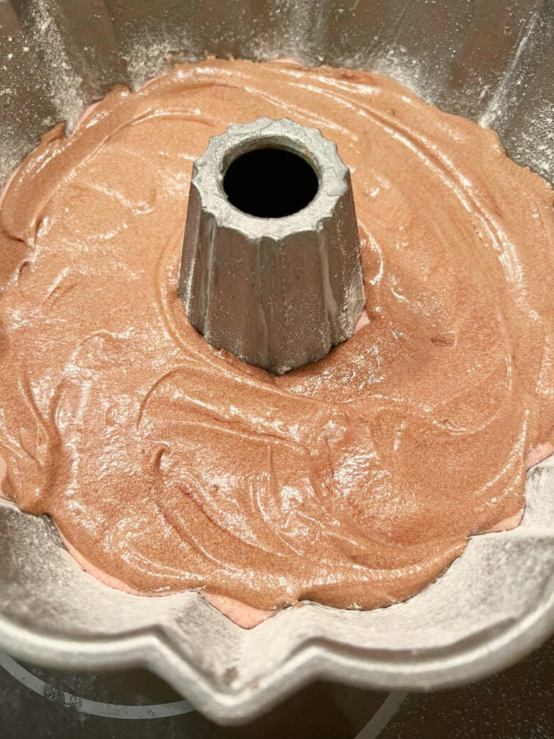 Chocolate Batter for Neapolitan Cake