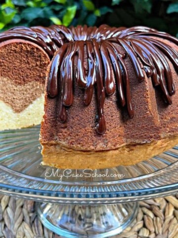 Three Layer Pound Cake