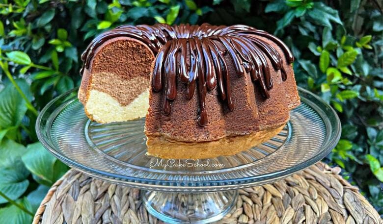 Three Layer Pound Cake