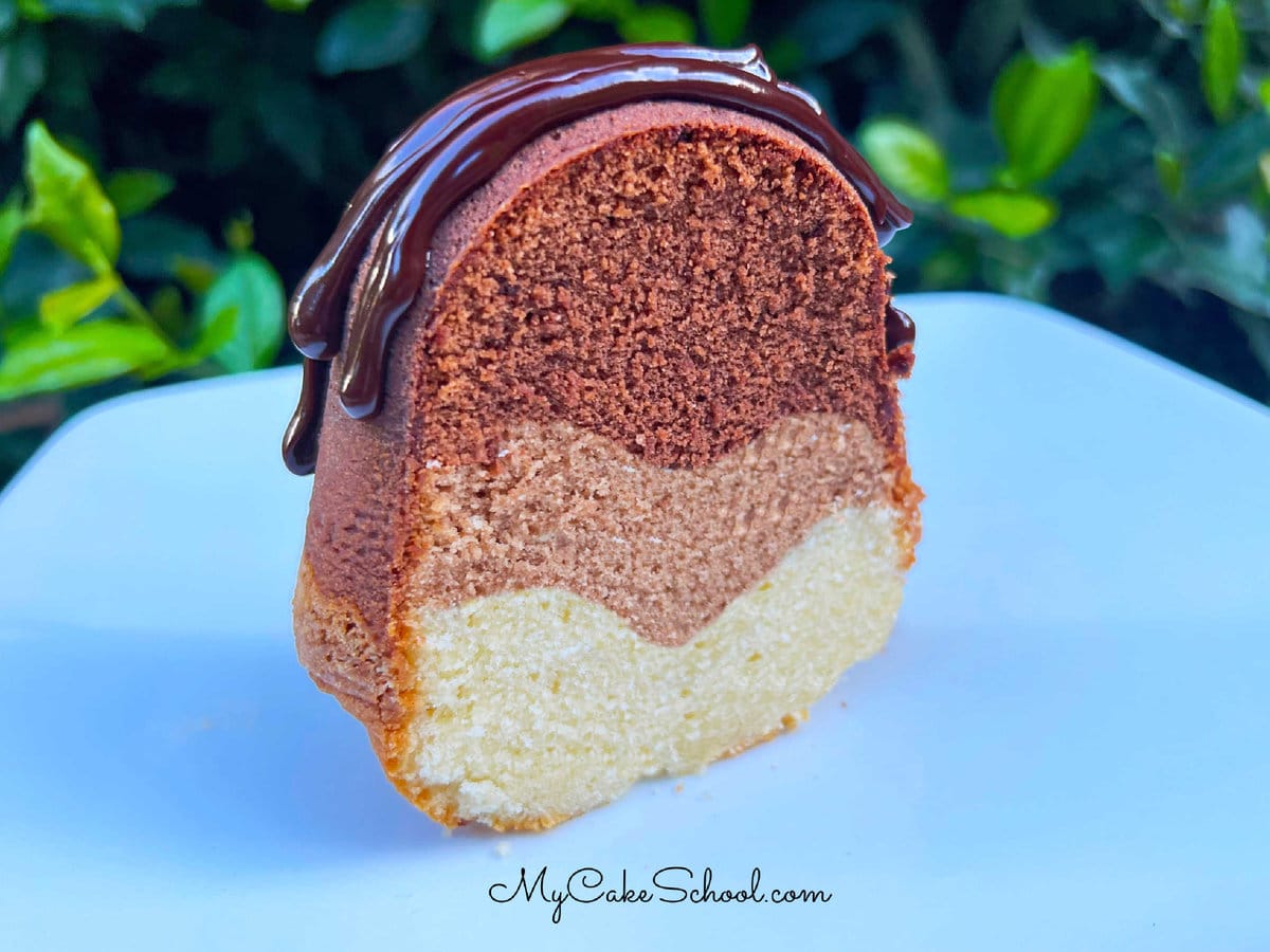 Three Layer Pound Cake My Cake School