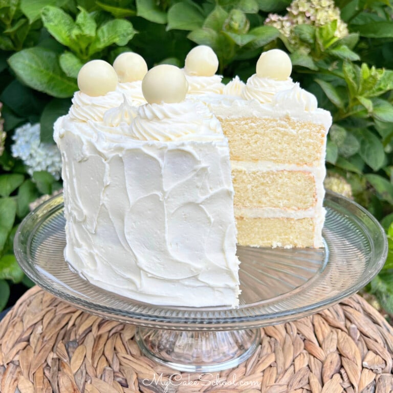 White Chocolate Velvet Cake