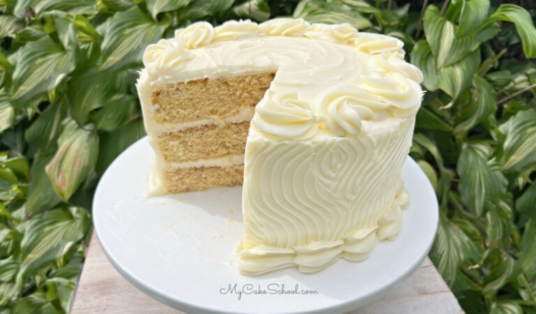 Maple Pecan Layer Cake (Doctored Cake Mix)