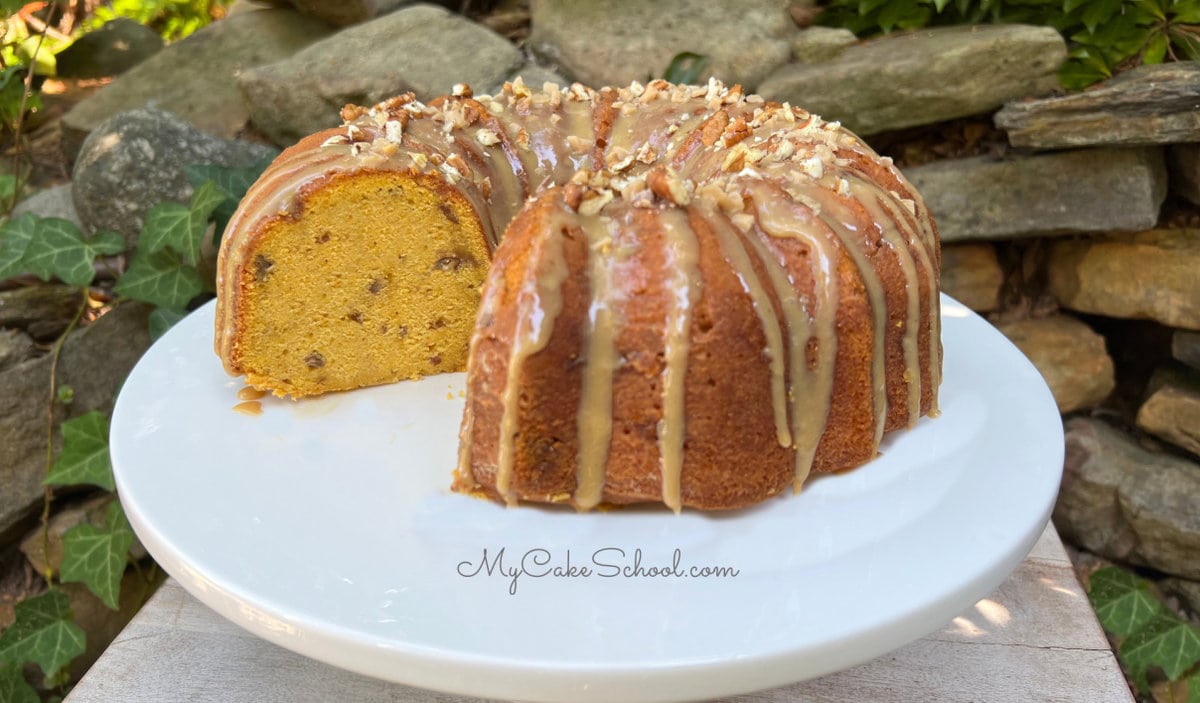 Pumpkin Toffee Pecan Pound Cake My Cake School